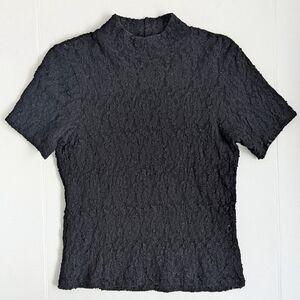 Vintage Lace Sheer Short Sleeve Top